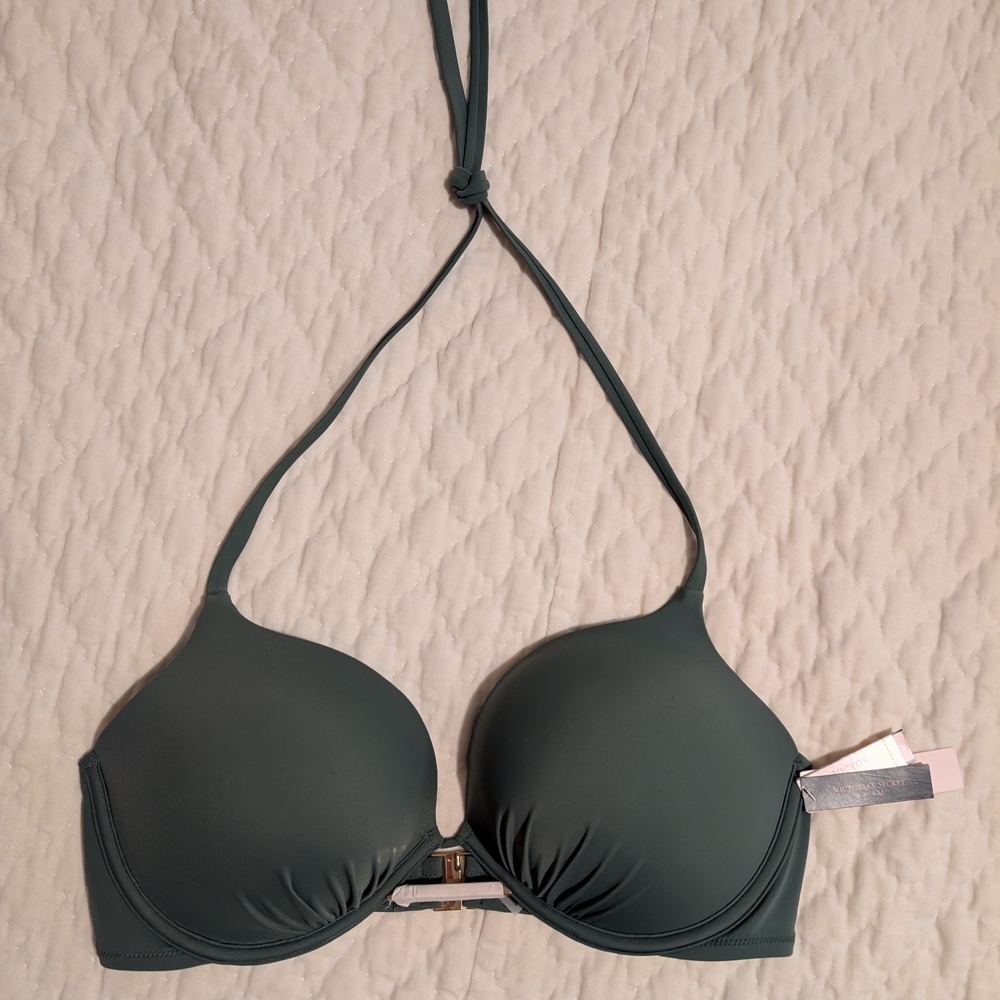 Victoria's Secret Dark Green Swim Top